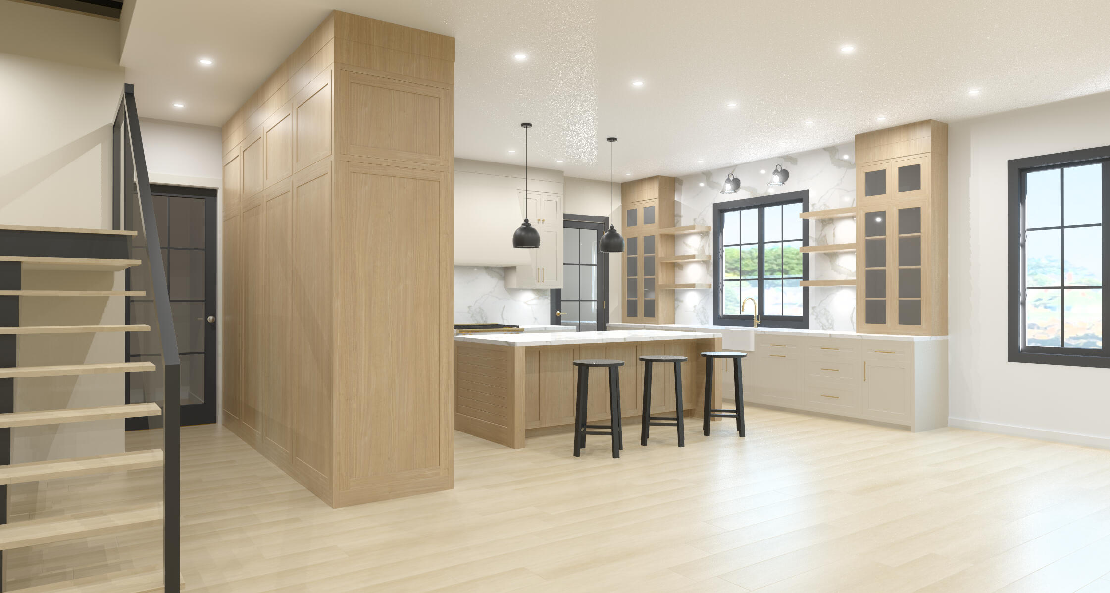 Hallway Wall Wrapped